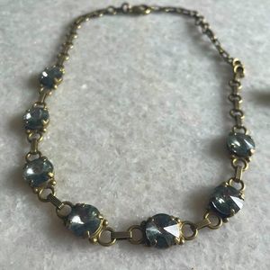 Anthropologie SORRELLI grey gemstone necklace